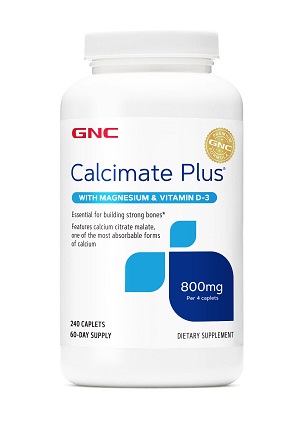 GNC Calcimate Plus 800, Calcium with Vitamin D, Tablets 240 ea